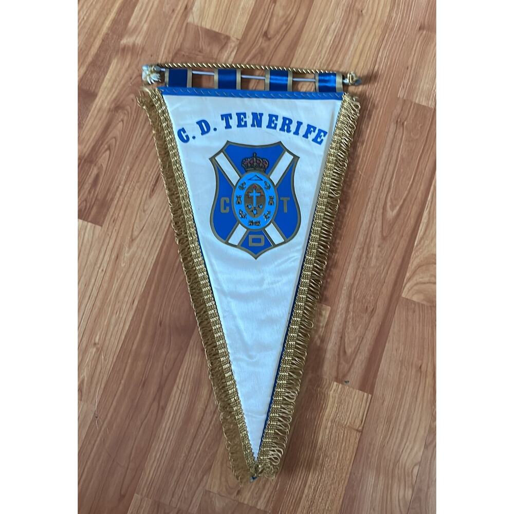 Vintage C.D Tenerife Soccer Banner